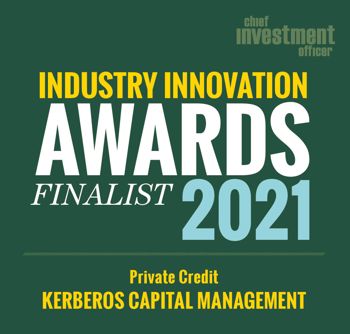 Industry Innovation Awards Finalist 2021 - Private Credit