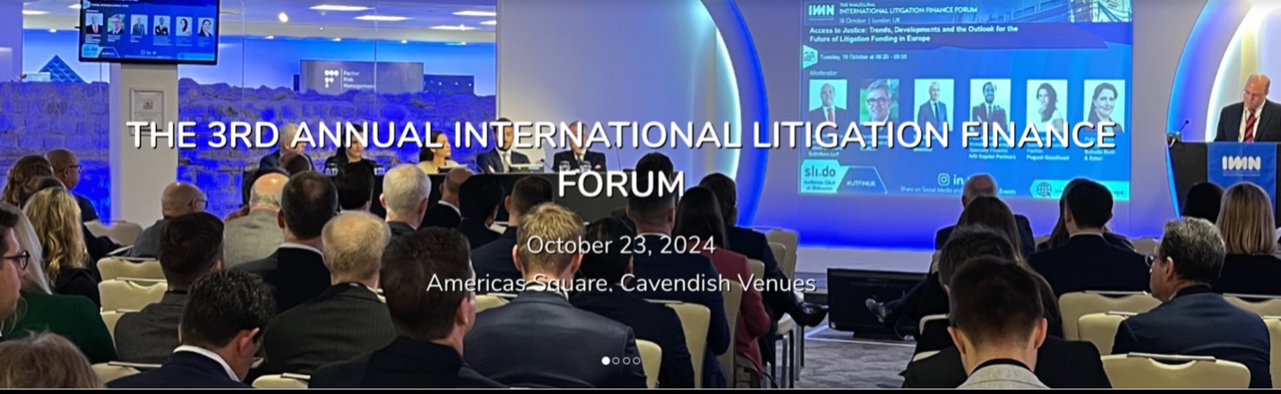 Kerberos CEO Joe Siprut discusses litigation funding and insurance at the 3rd Annual International Litigation Finance Forum